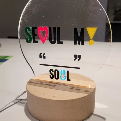 Đèn ngủ LED "Seoul, My Soul" lấy cảm hứng từ thương hiệu Seoul