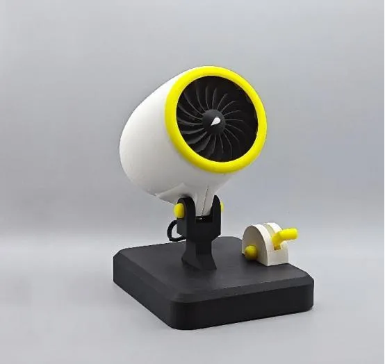 Mô hình động cơ turbofan đa năng cho máy sấy tóc và lọc khói - Image 1