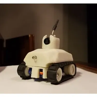 Xe tăng FPV điều khiển từ xa nhỏ gọn với bánh xe Lego