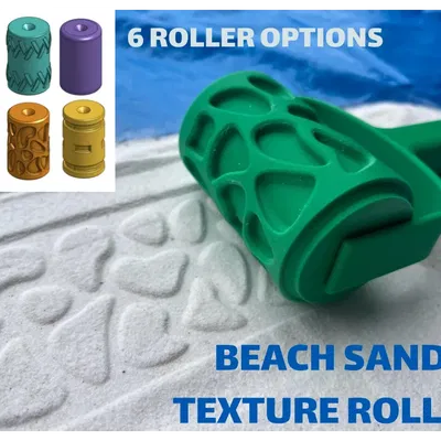 Con lăn tạo kết cấu cát biển cho lâu đài cát