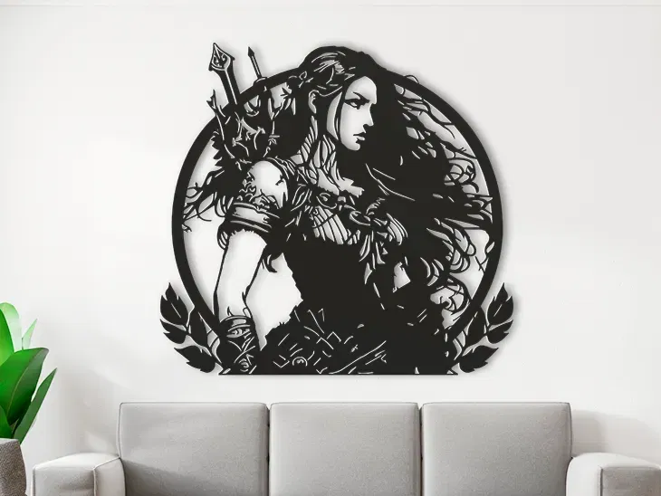 Mô hình Valkyrie nghệ thuật treo tường 3D - Image 1