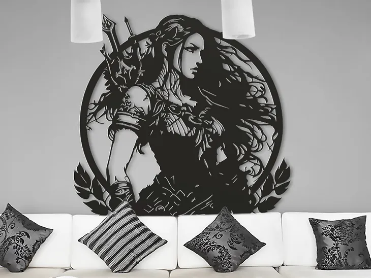 Mô hình Valkyrie nghệ thuật treo tường 3D - Image 2