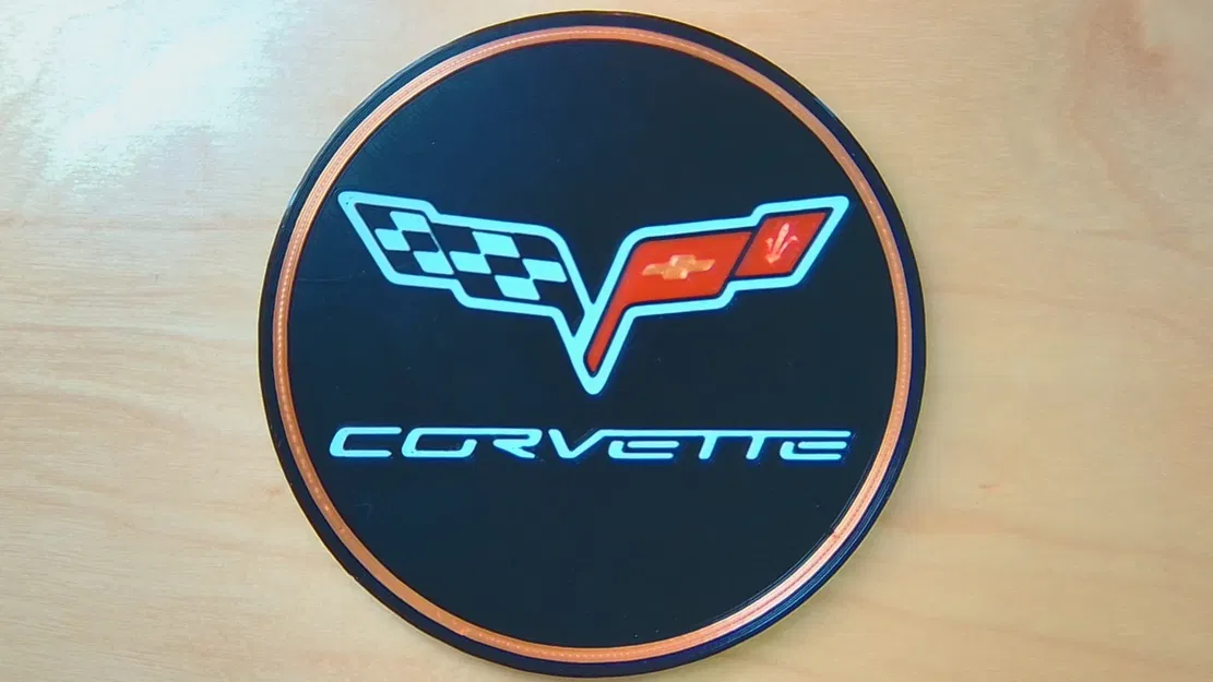 Đế lót ly với logo Corvette C6 (2005 - 2013) - Image 1