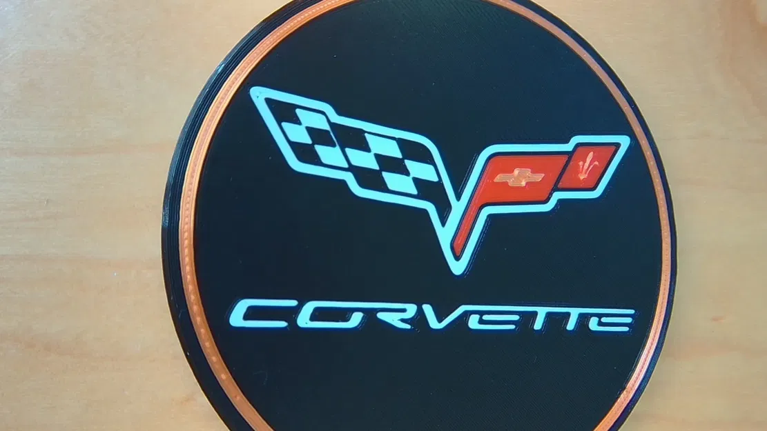 Đế lót ly với logo Corvette C6 (2005 - 2013) - Image 2