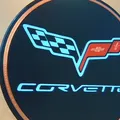 Đế lót ly với logo Corvette C6 (2005 - 2013) - Thumbnail 2