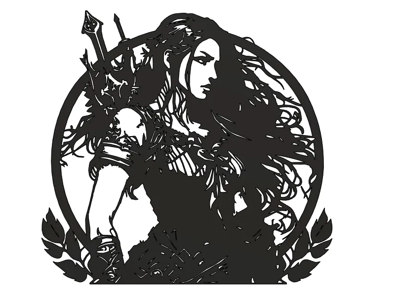 Mô hình Valkyrie nghệ thuật treo tường 3D - Image 3