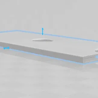 Ví đựng thẻ mỏng cho 3 thẻ với cơ chế đẩy tiện lợi