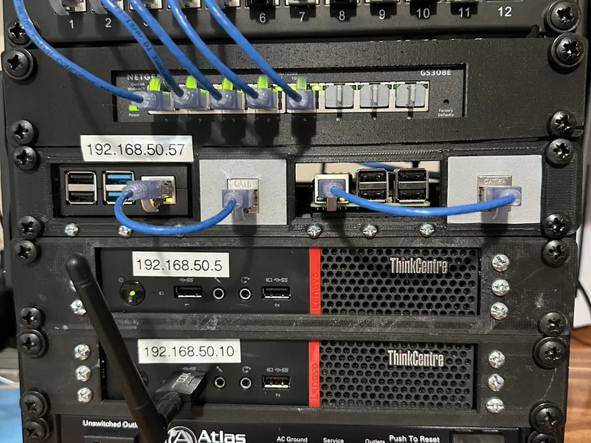 Dự án máy chủ gia đình 10 inch với giá đỡ và thiết kế tùy... - Image 2