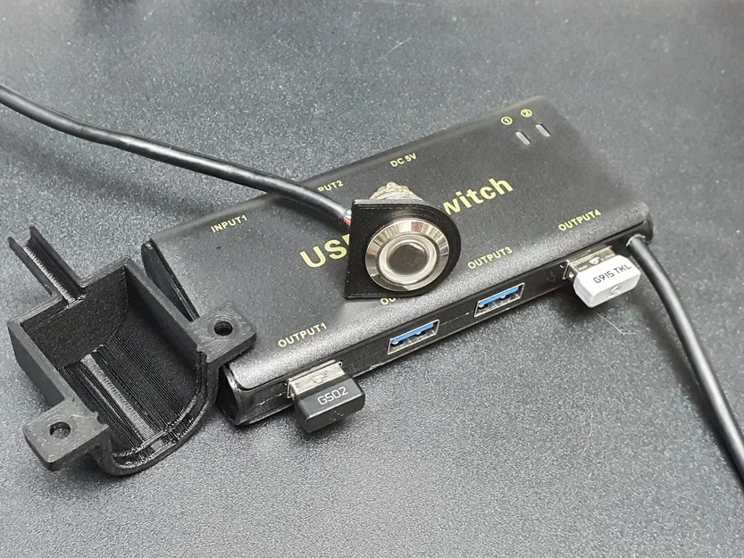 Giá đỡ nút nhấn 16mm gắn dưới bàn làm việc - Image 2