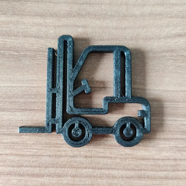 Móc khóa xe nâng dễ thương cho hàng xóm - Image 2