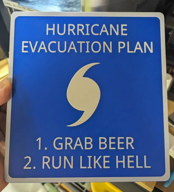 Biển hiệu bia cho việc sơ tán bão tại Florida - Image 1