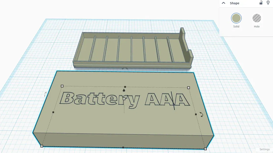 Hộp pin AAA nhỏ với ray trượt chứa 8 viên - Image 3