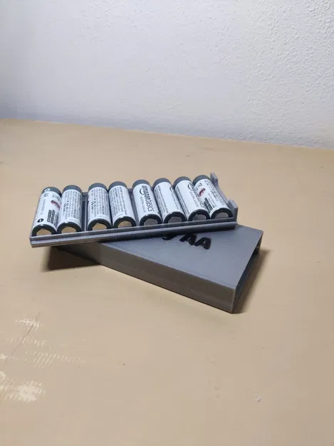 Hộp pin AA trượt với ray giữ pin - Image 1