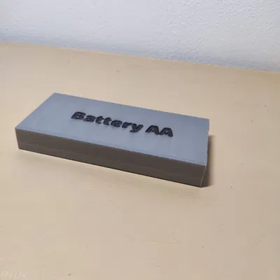 Hộp pin AA trượt với ray giữ pin