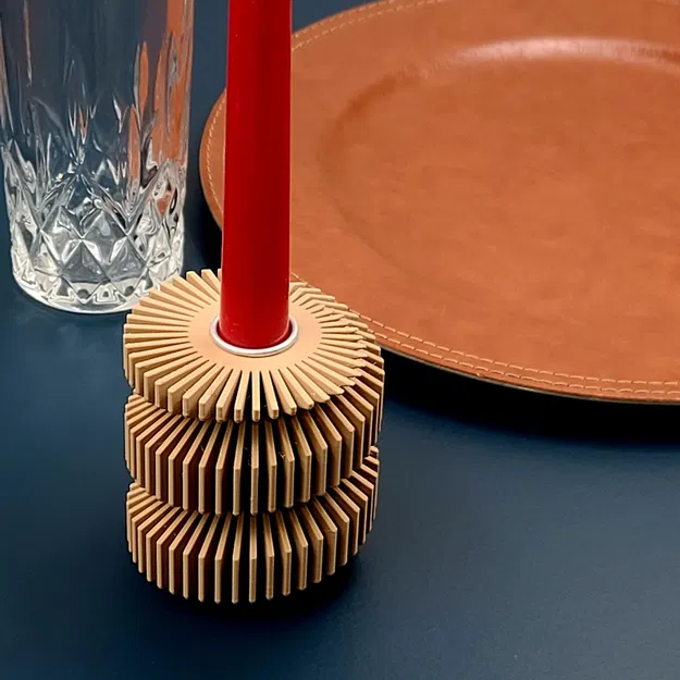 Giá đỡ nến thon tuyệt đẹp - Hình xoắn ốc - Image 2