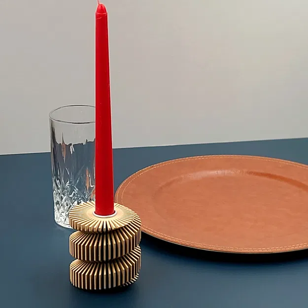 Giá đỡ nến thon tuyệt đẹp - Hình xoắn ốc - Image 3