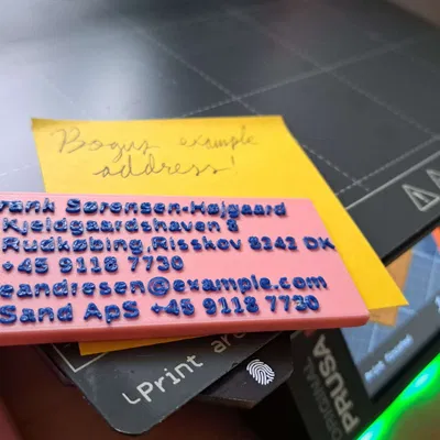 Thẻ hành lý thiết kế tùy chỉnh bằng OpenSCAD