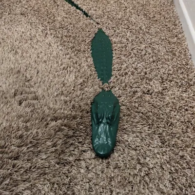 Cá sấu thảm cỏ vui nhộn để in 3D