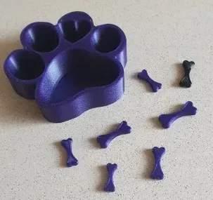 Bát ăn hình dấu chân chó dễ thương - Image 1