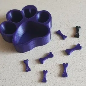 Bát ăn hình dấu chân chó dễ thương