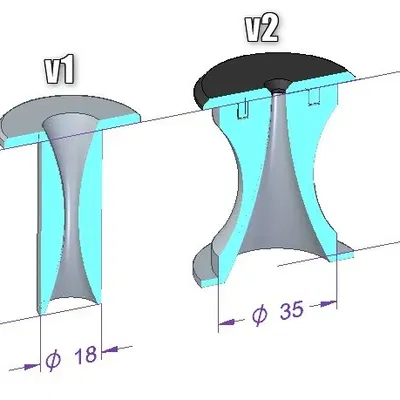 Giá đỡ cuộn filament cho bàn Ikea Lack