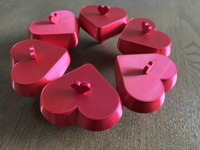 Bình chứa trái tim có nắp - họa tiết ngôi sao - Image 2