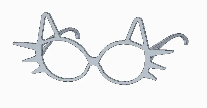 Kính mèo không có tròng cho trẻ em và người lớn - Image 2