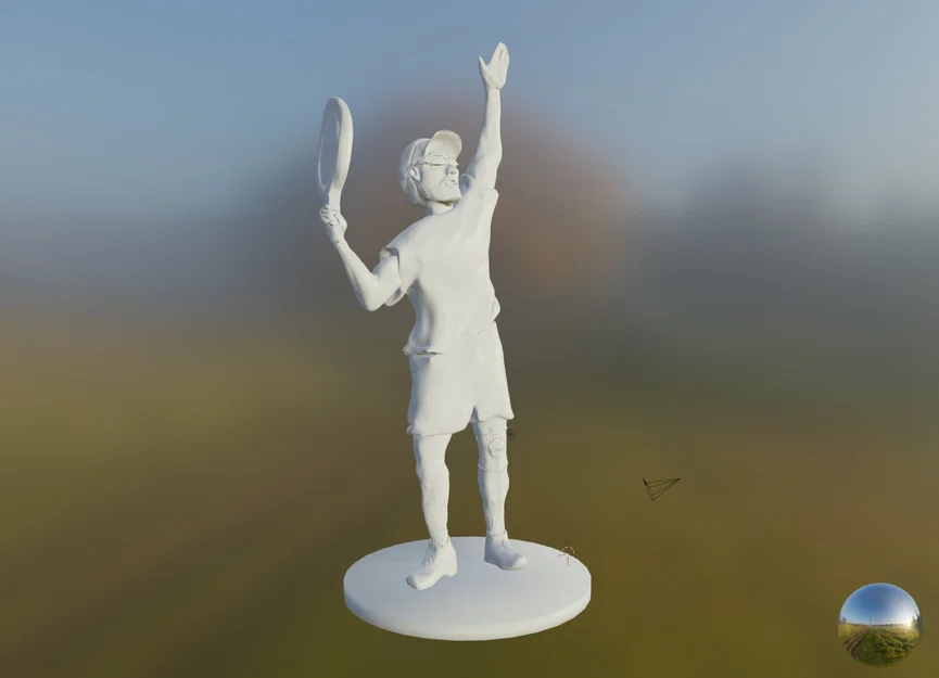 Cúp tennis in hình cha tôi yêu thích môn thể thao này - Image 1