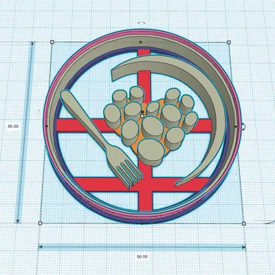 Cắt bánh quy hình logo ngân hàng thực phẩm