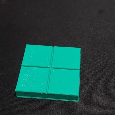 Gạch 2x2 với nam châm ở dưới thay vì bên cạnh