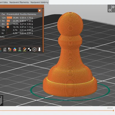 Nhân vật cờ vua - quân tốt in 3D