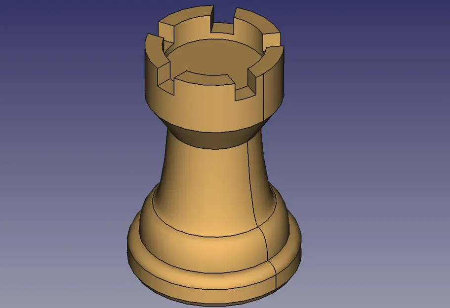 Tượng cờ vua - quân xe in 3D - Image 1