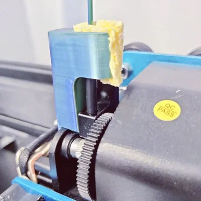 Giá đỡ cần máy đùn với bộ làm sạch filament