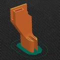 Giá đỡ cần máy đùn với bộ làm sạch filament - Thumbnail 2