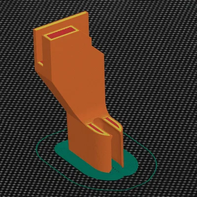 Giá đỡ cần máy đùn với bộ làm sạch filament