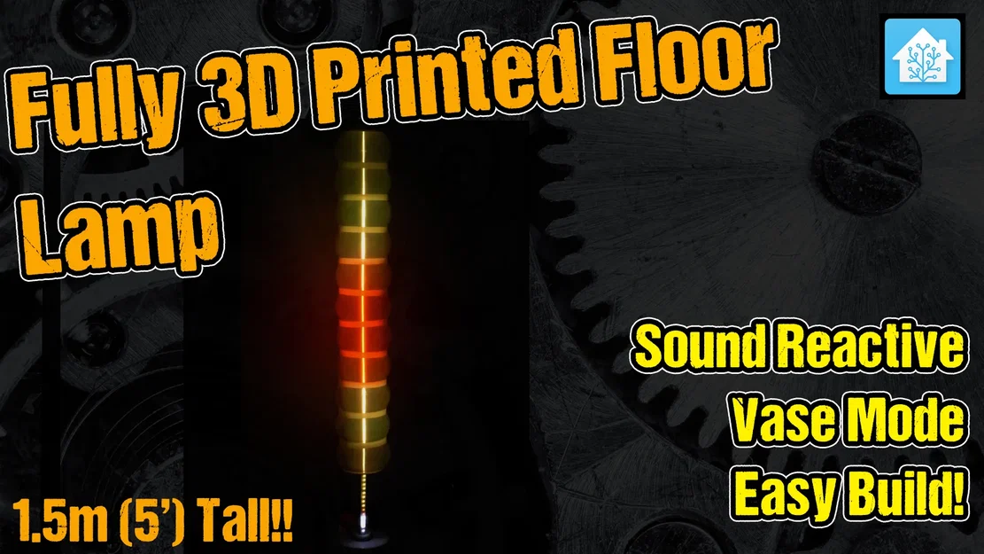 Đèn sàn WLED phản ứng âm thanh in 3D - Image 4