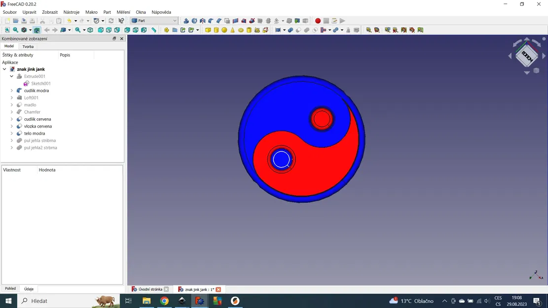 Kim châm cứu có biểu tượng Yin Yang, thiết kế lắp ghép - Image 3
