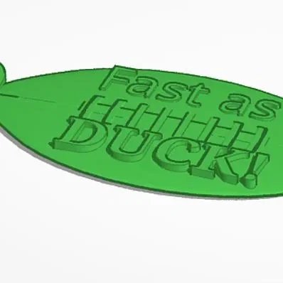 Móc khóa "Nhanh như vịt" của đội Oregon Ducks