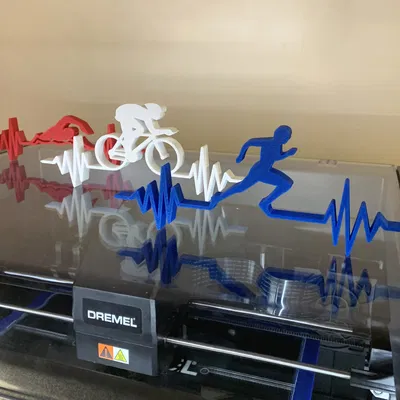 Nhịp tim xe đạp cho người yêu thể thao bơi, chạy, đạp xe