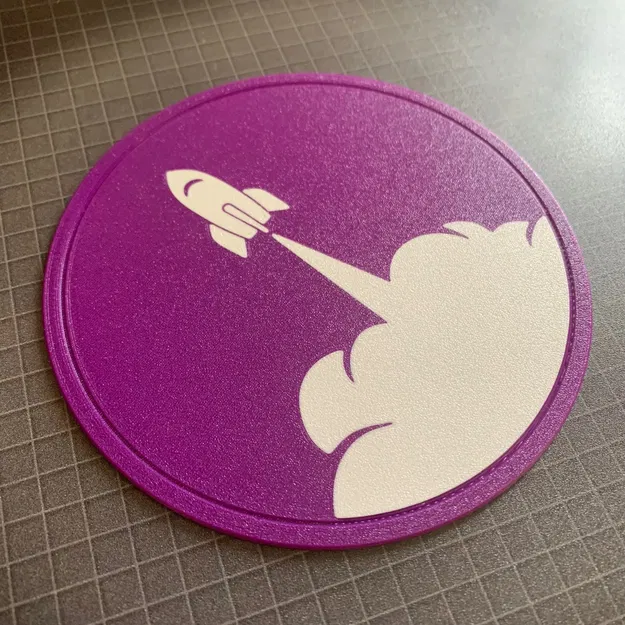 Đế ly Crypto in từ máy MK3s MMU2s trên thép phủ bột - Image 5