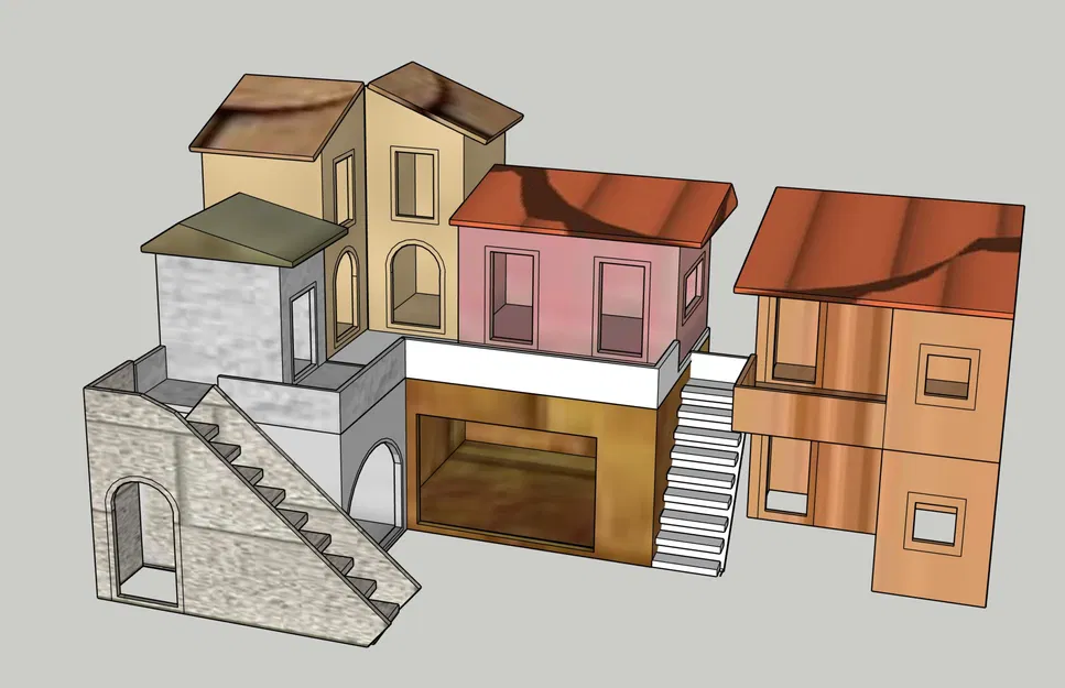 Mô hình nhà cho máng cỏ GT 26 thiết kế bằng SKETCHUP - Image 2