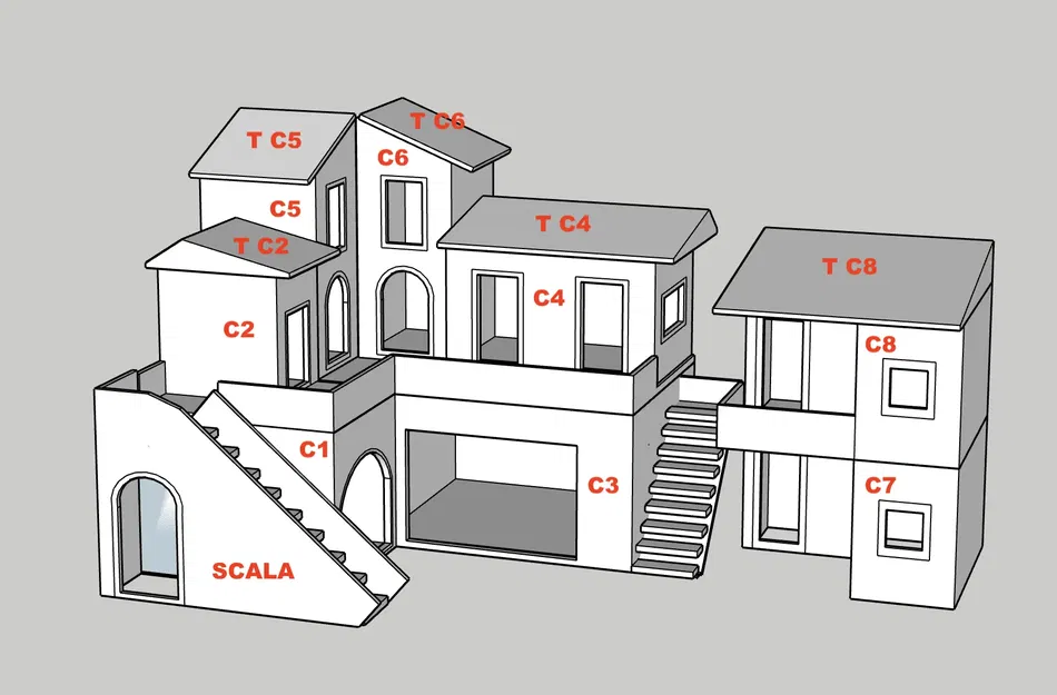 Mô hình nhà cho máng cỏ GT 26 thiết kế bằng SKETCHUP - Image 5