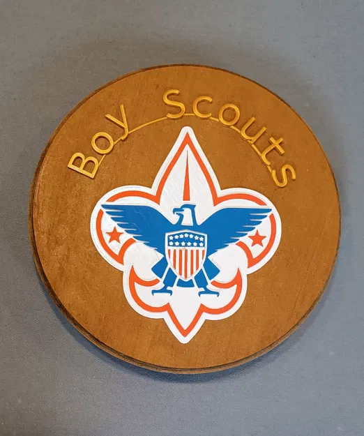 Biểu tượng Boy Scouts of America 3D với 5 lớp chi tiết - Image 1