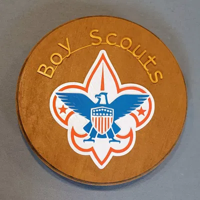 Biểu tượng Boy Scouts of America 3D với 5 lớp chi tiết