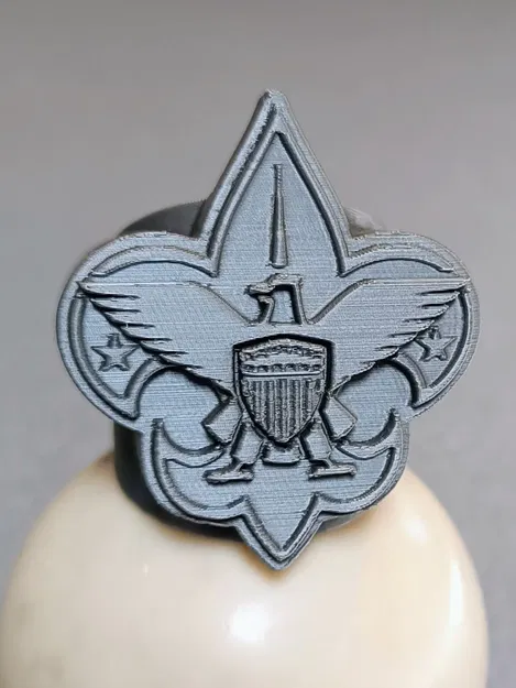 Biểu tượng woggle của Boy Scouts of America với logo 3D nhiều lớp - Image 1