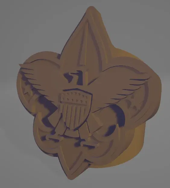Biểu tượng woggle của Boy Scouts of America với logo 3D nhiều lớp - Image 5
