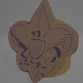 Biểu tượng woggle của Boy Scouts of America với logo 3D nhiều lớp - Thumbnail 5