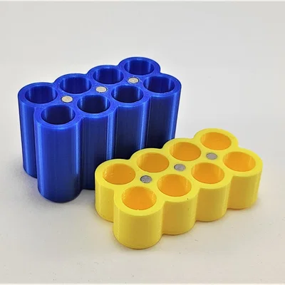 Hộp đựng pin AAA cho 8 viên pin với nam châm gắn kết
