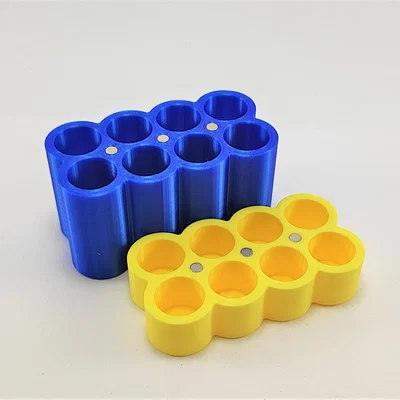 Vỏ pin AA cho 8 cell với nam châm gắn kết
