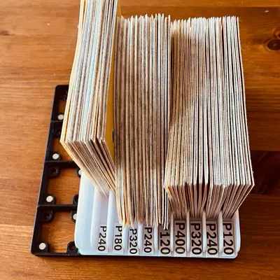 Mô-đun phân loại giấy nhám Gridfinity với 10 khe chứa